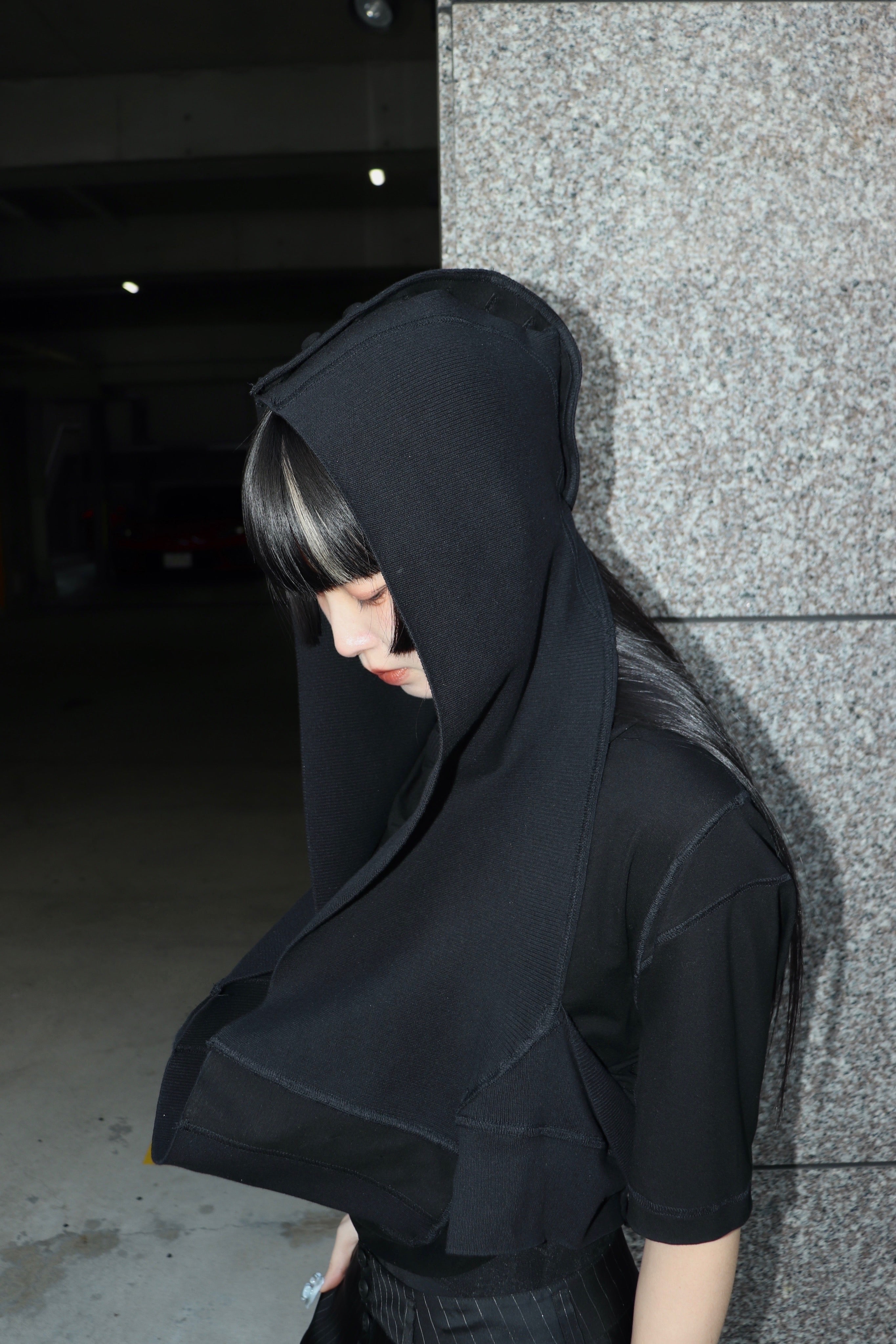 mukcyen(ムッシャン)のdeformed hooded t-shirtの通販｜PALETTE art 