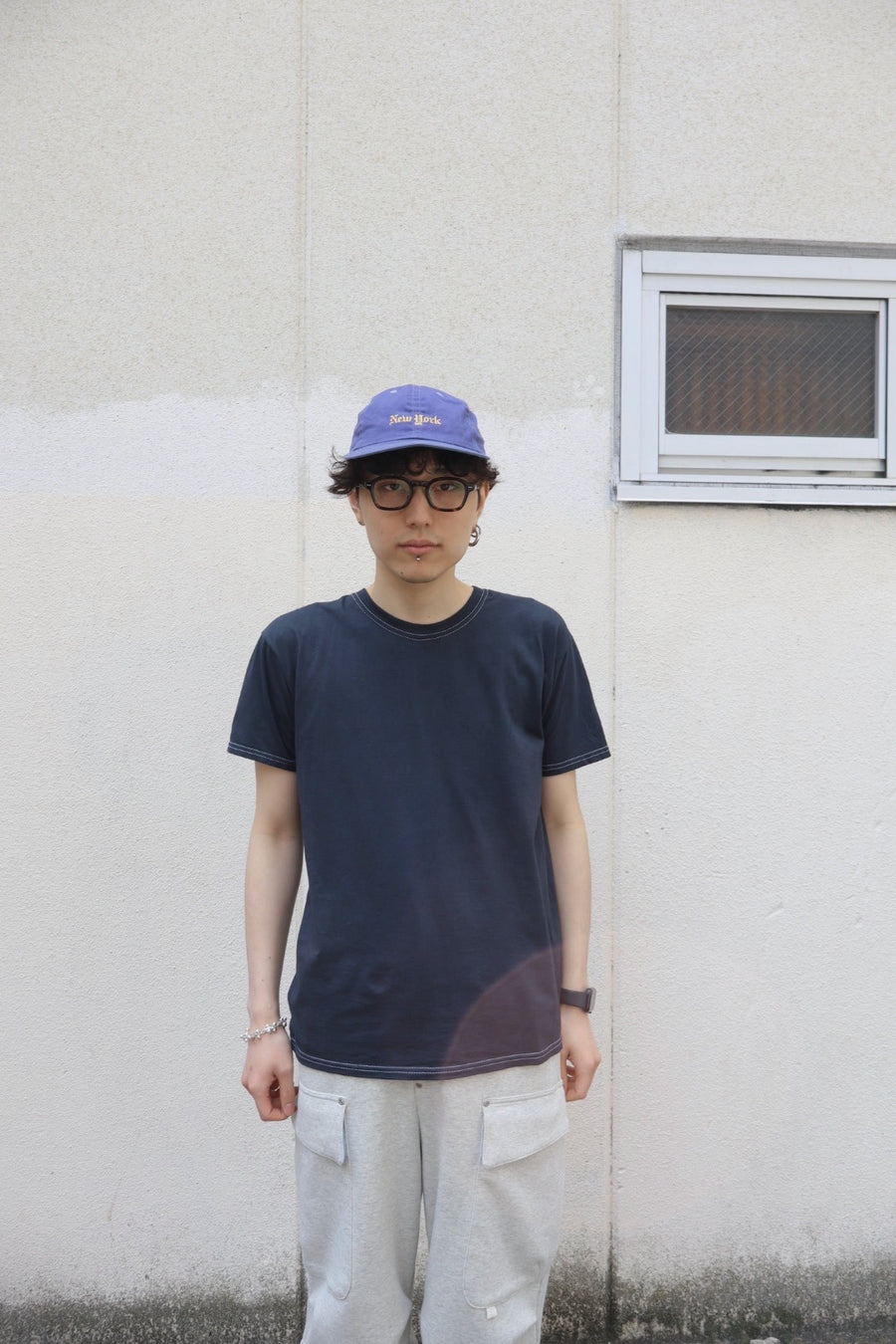 NULABEL  T-SHIRT X BRACKETS(BLACK)