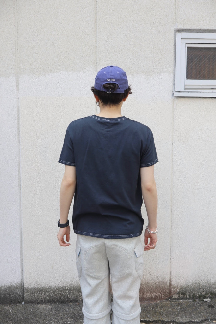 NULABEL  T-SHIRT X BRACKETS(BLACK)