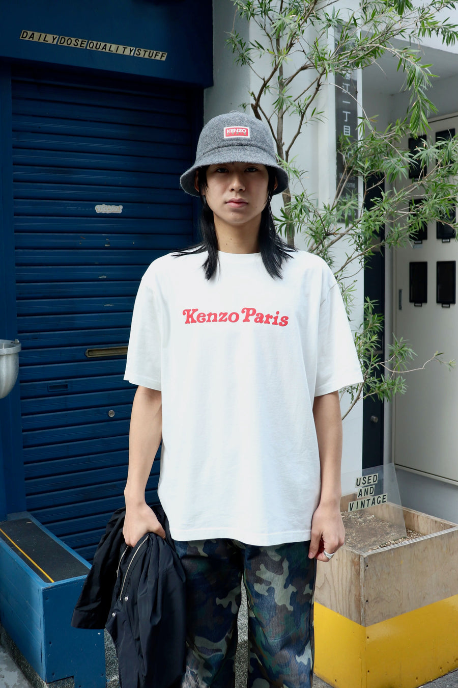 KENZO  VERDY COLLECTION OVERSIZE TSHIRT(OFF WHITE)