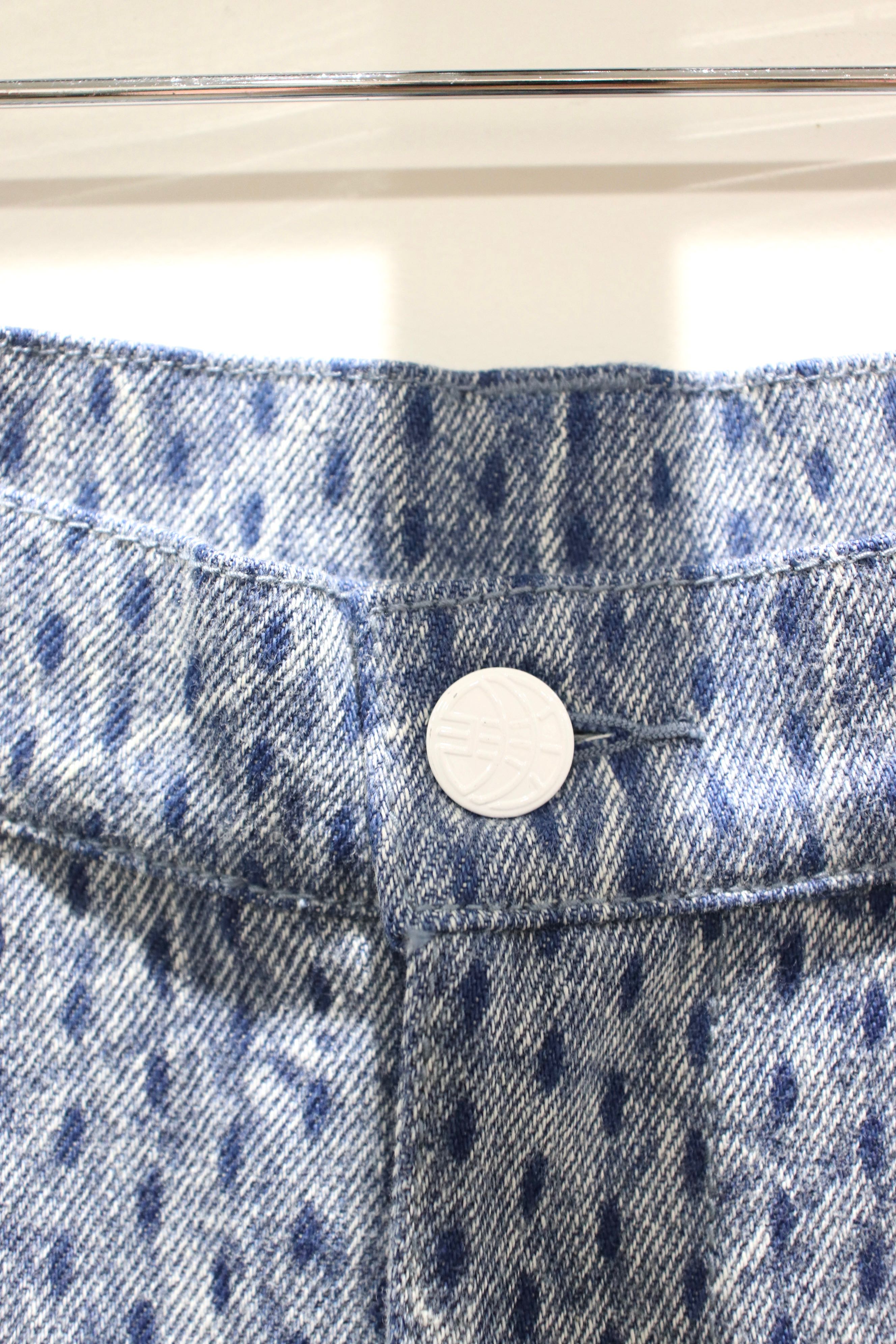 NAMESAKE(ネイムセイク)のPRINCE CRINKLE WASH TRACK JEANS CYBER BLUE