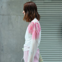 MASU(エムエーエスユー)のCLEAR ANGEL WING SWEATER CLEAR WHITEの通販 