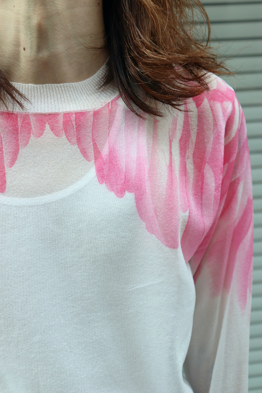 MASU  CLEAR ANGEL WING SWEATER(CLEAR WHITE)