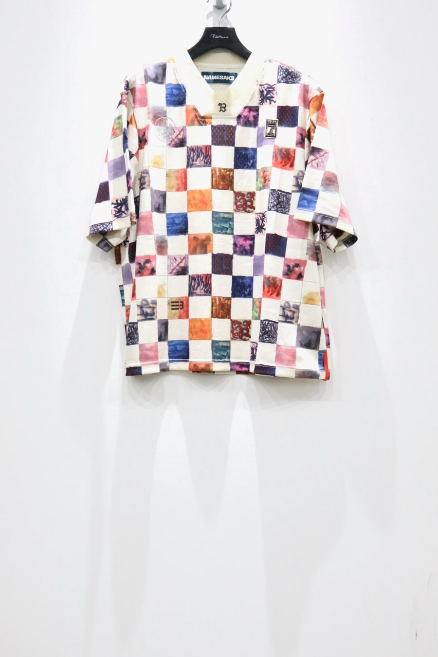 NAMESAKE  CHECKER BOARD SPORTS TOP
