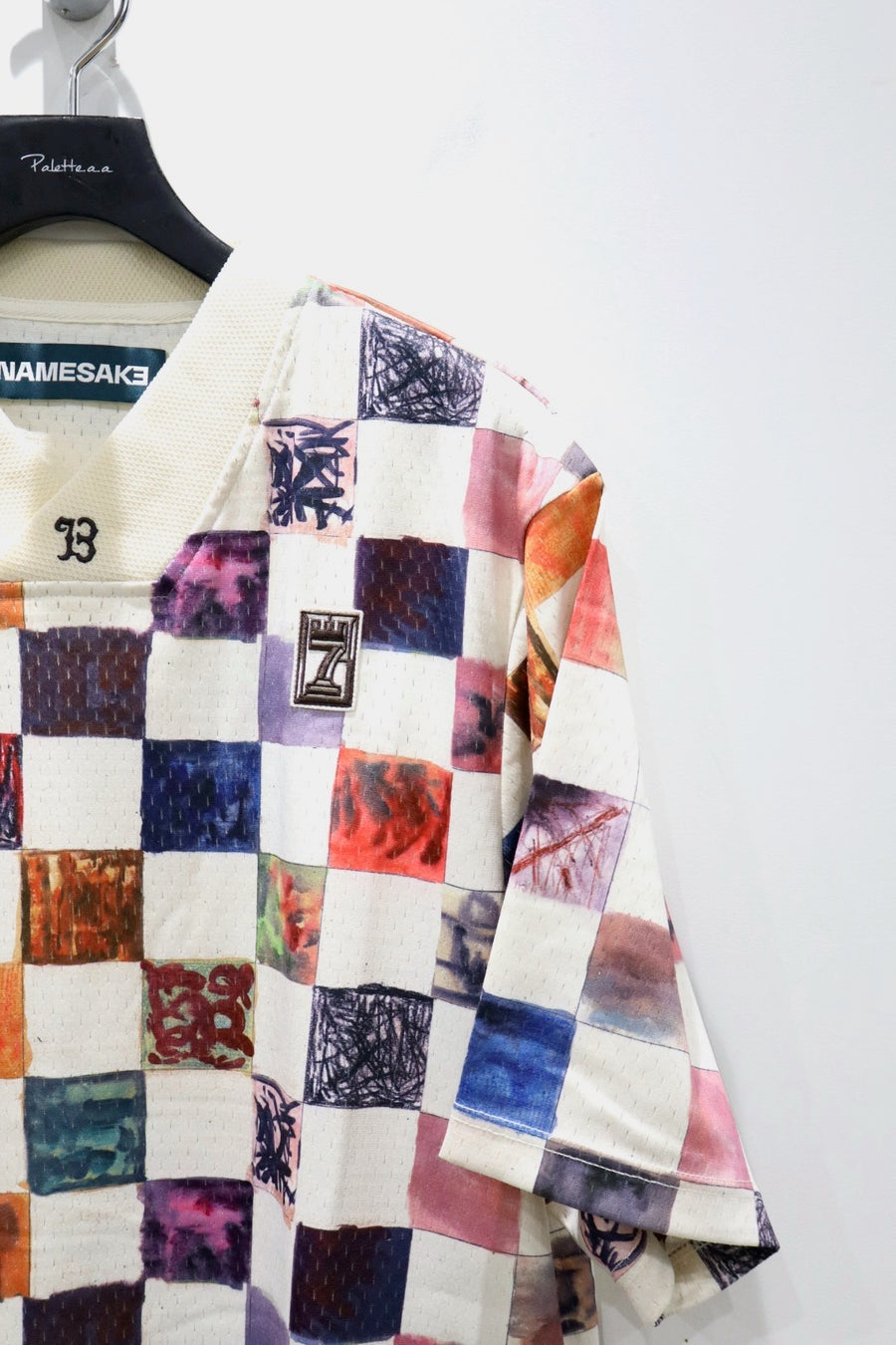 NAMESAKE  CHECKER BOARD SPORTS TOP