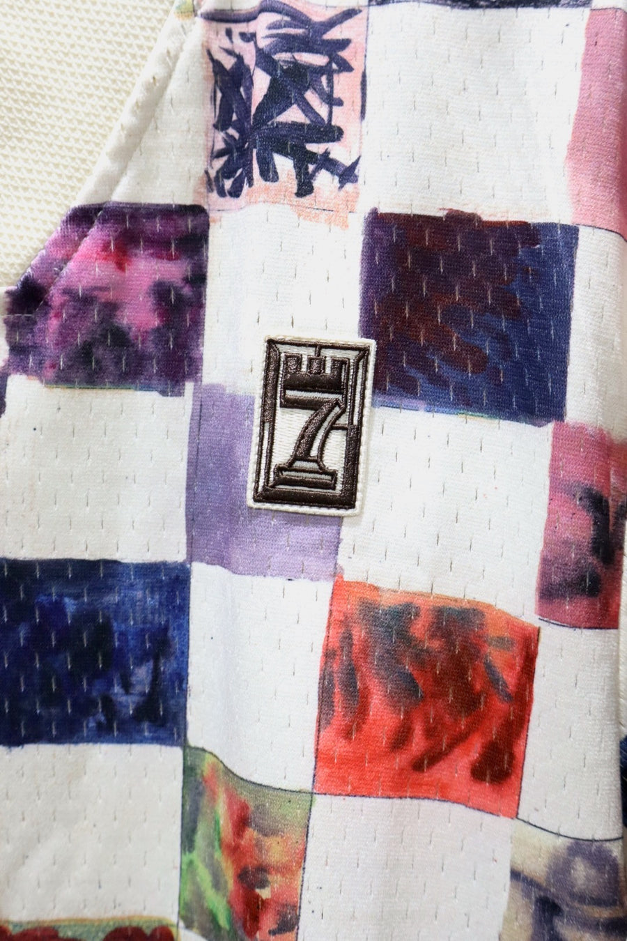 NAMESAKE  CHECKER BOARD SPORTS TOP