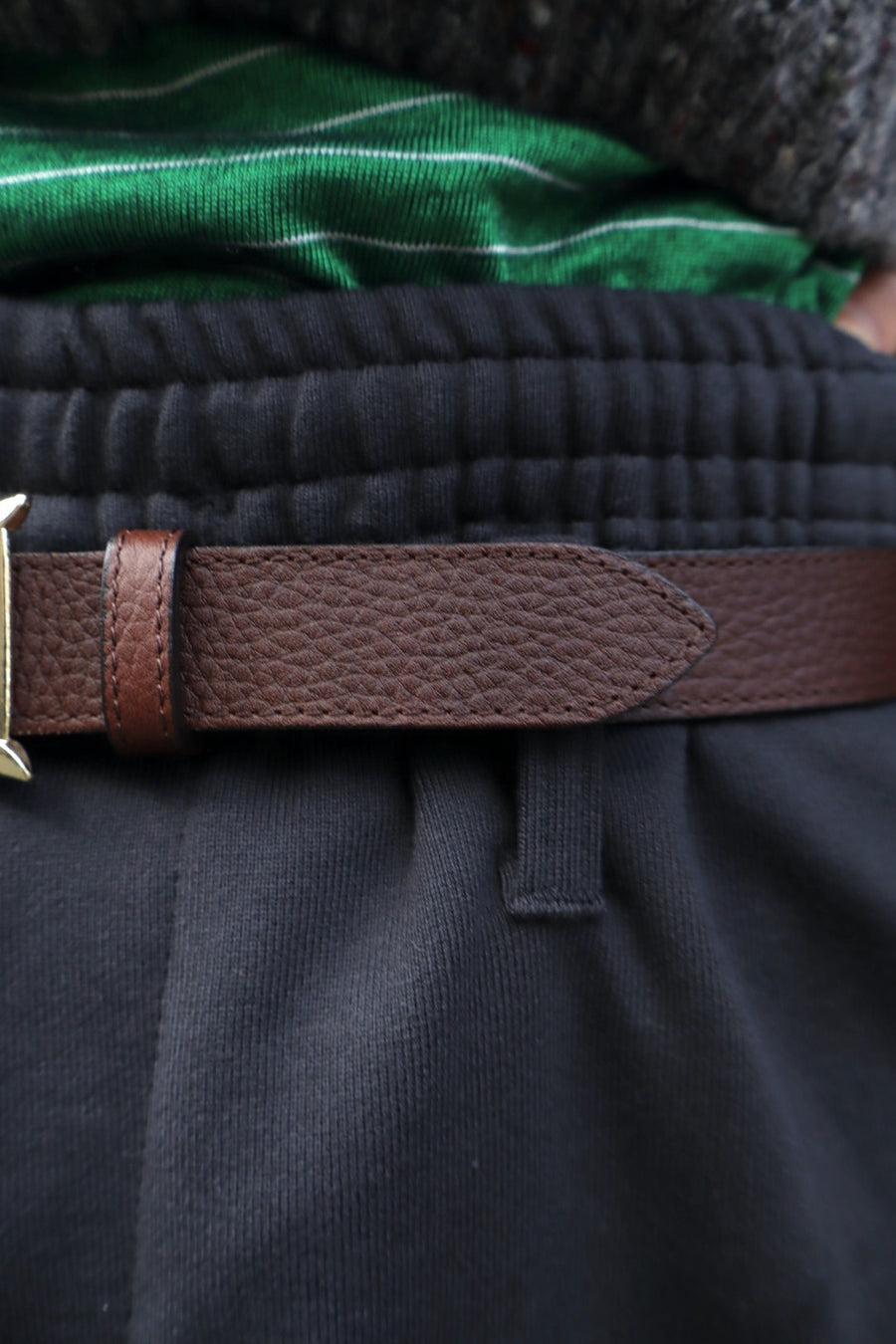 メンズ MASU 22aw leather belt