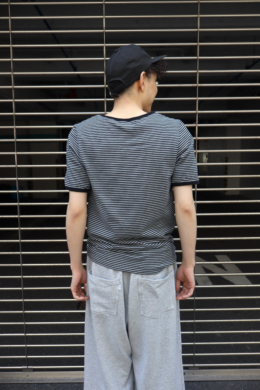 SUGARHILL(シュガーヒル)のSTRIPE TIGHT TEE BLACK MINTの通販