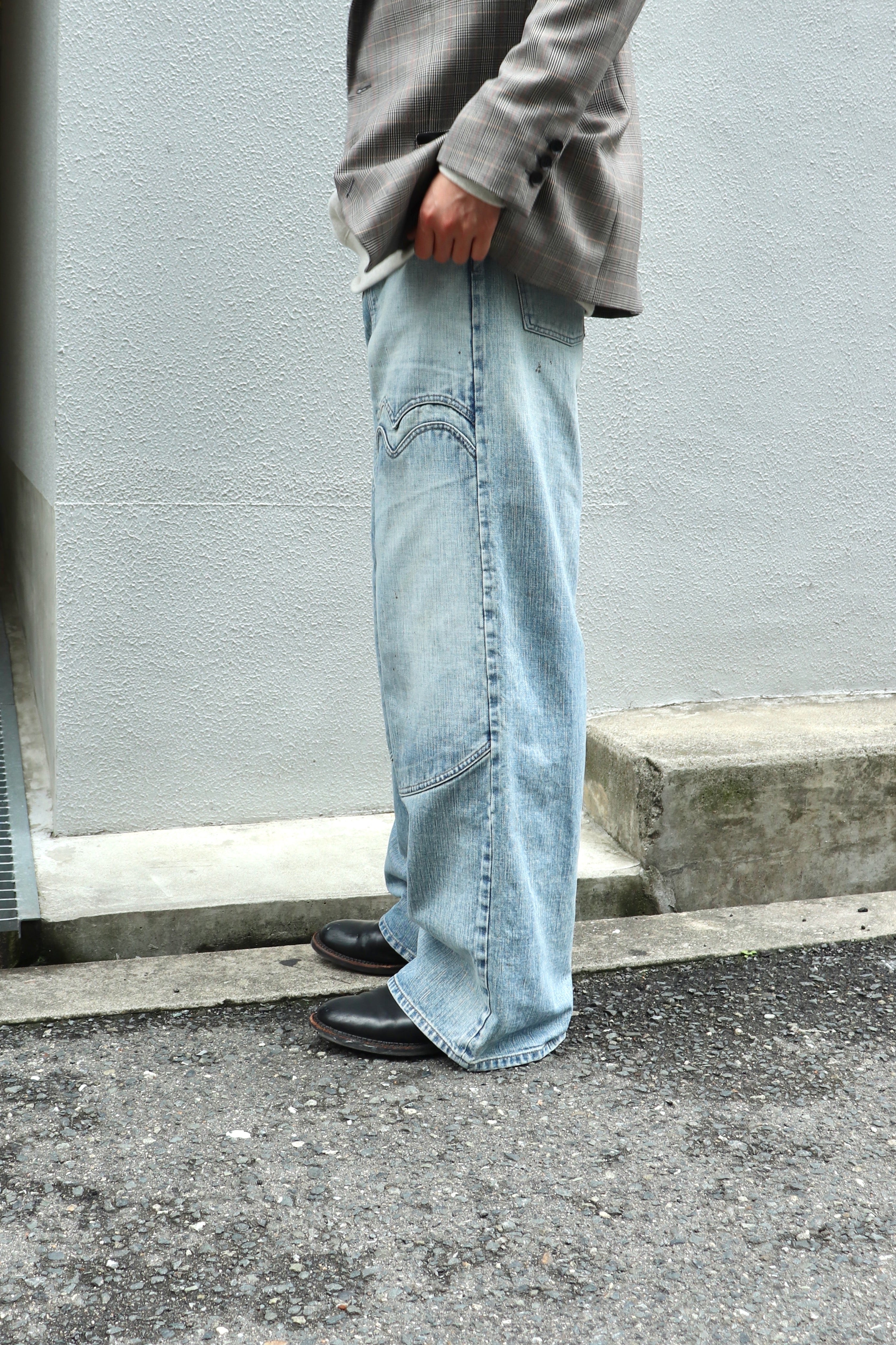 SUGARHILL(シュガーヒル)のFADED MODERN DENIM WIDE TROUSERS(FADED