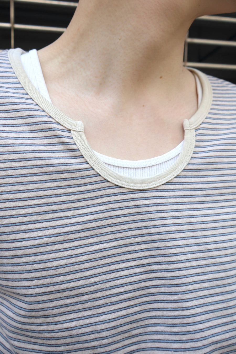 SUGARHILL(シュガーヒル)のSTRIPE TIGHT TEE ECRU MINTの通販｜PALETTE