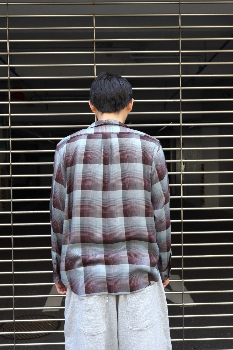 SUGARHILL(シュガーヒル)のOMBRE OPEN COLLAR SHIRT RED MINTの通販