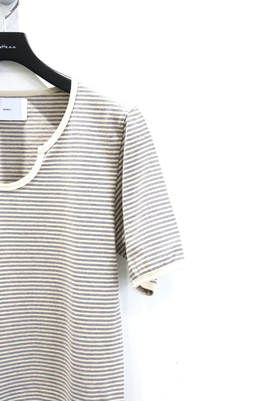 SUGARHILL(シュガーヒル)のSTRIPE TIGHT TEE ECRU MINTの通販｜PALETTE
