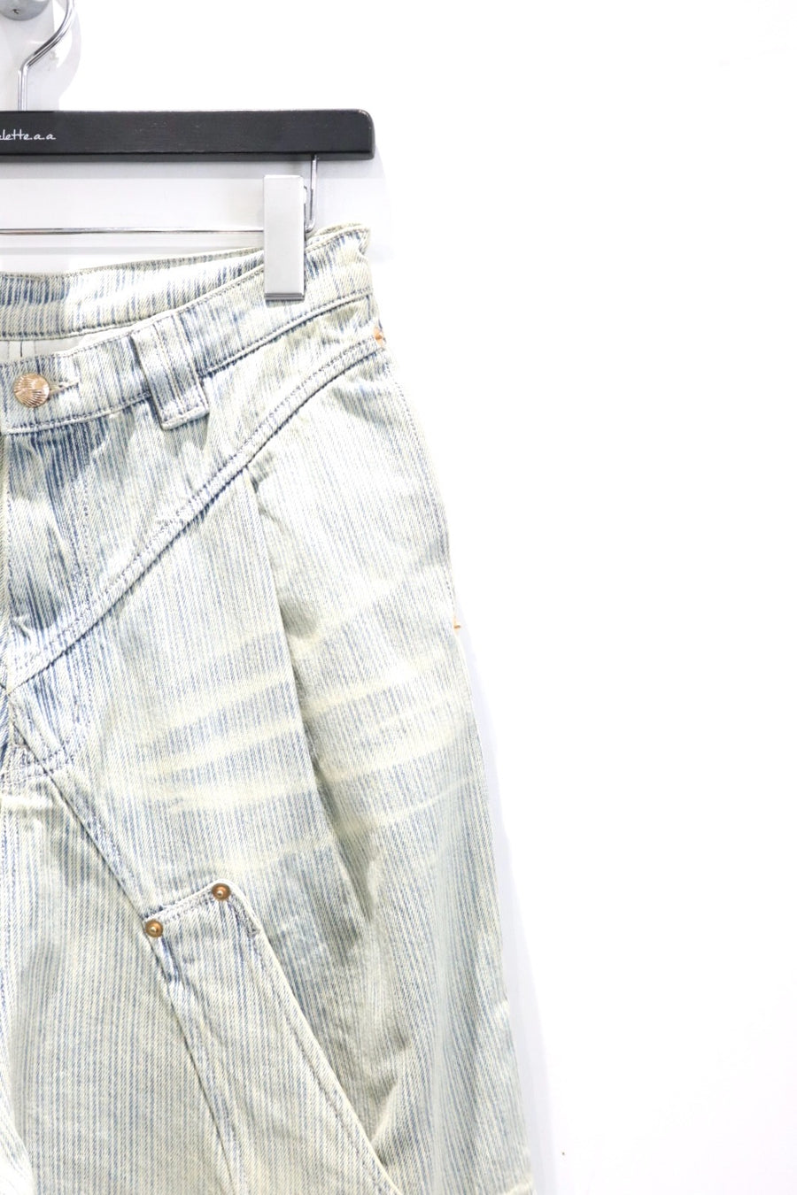 NAMESAKE  BILLIE BIBS DENIM PANTS(INDIGO STRIPE)