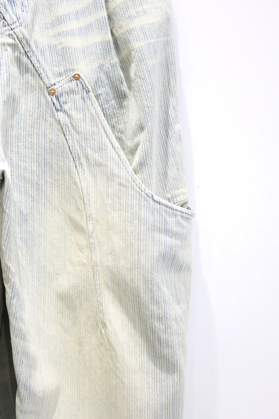 NAMESAKE  BILLIE BIBS DENIM PANTS(INDIGO STRIPE)