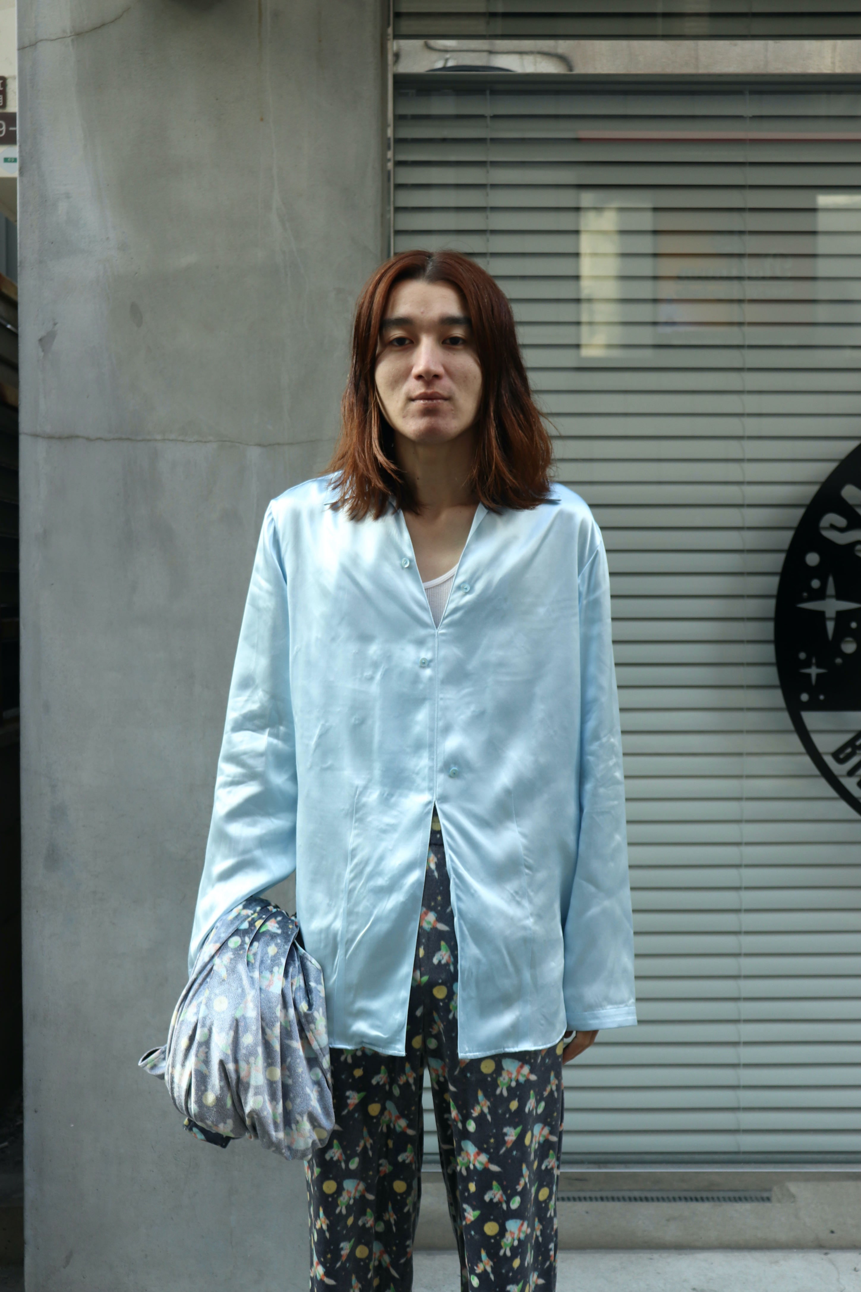 MASU 24SS LOST SHIRT エムエーエスユー 長袖シャツ 水色 MASU(エムエーエスユー)のLOST SHIRT SAXの通販｜PALETTE art aliveの