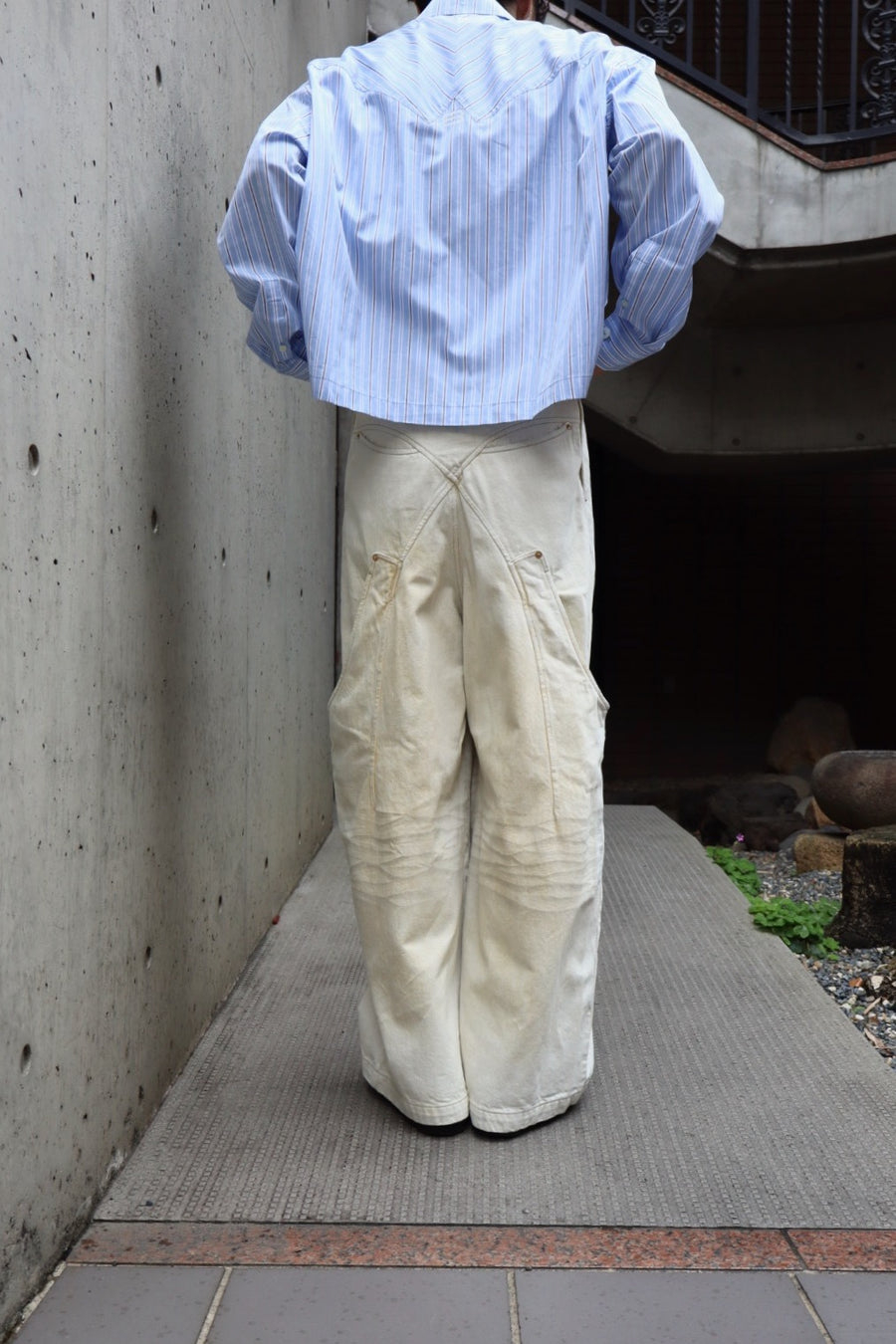 NAMESAKE  BILLIE BIBS DENIM PANTS(WASHED CANVAS)