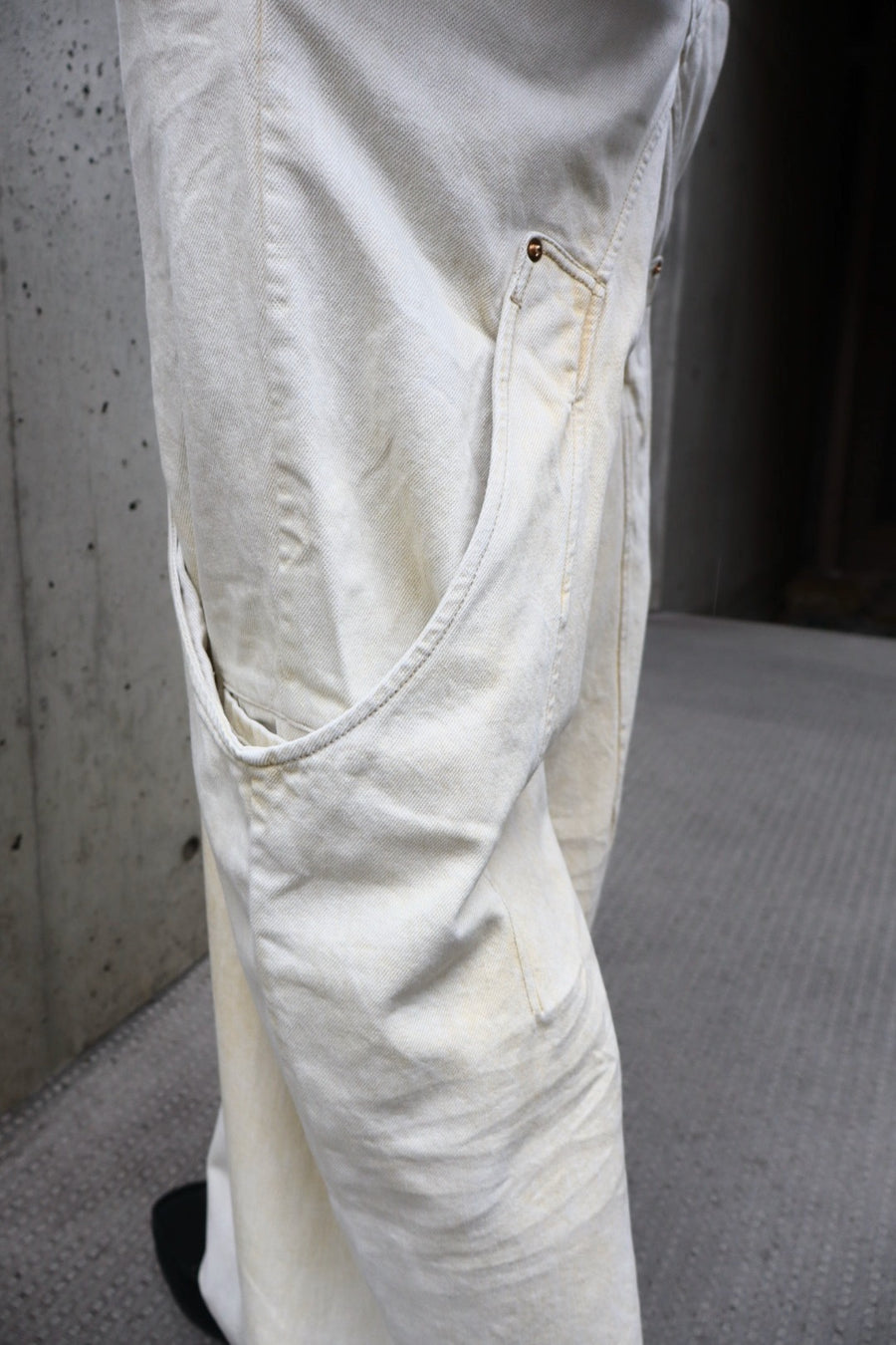 NAMESAKE  BILLIE BIBS DENIM PANTS(WASHED CANVAS)