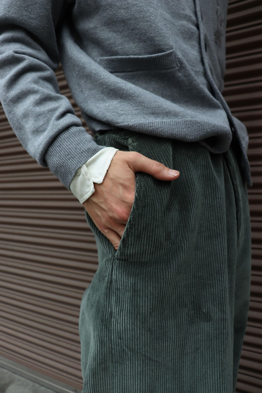 SOSHIOTSUKI 25AW コーデュロイパンツ SOSHIOTSUKI - 【残り一点】Double Beltloop Corduroy Pants