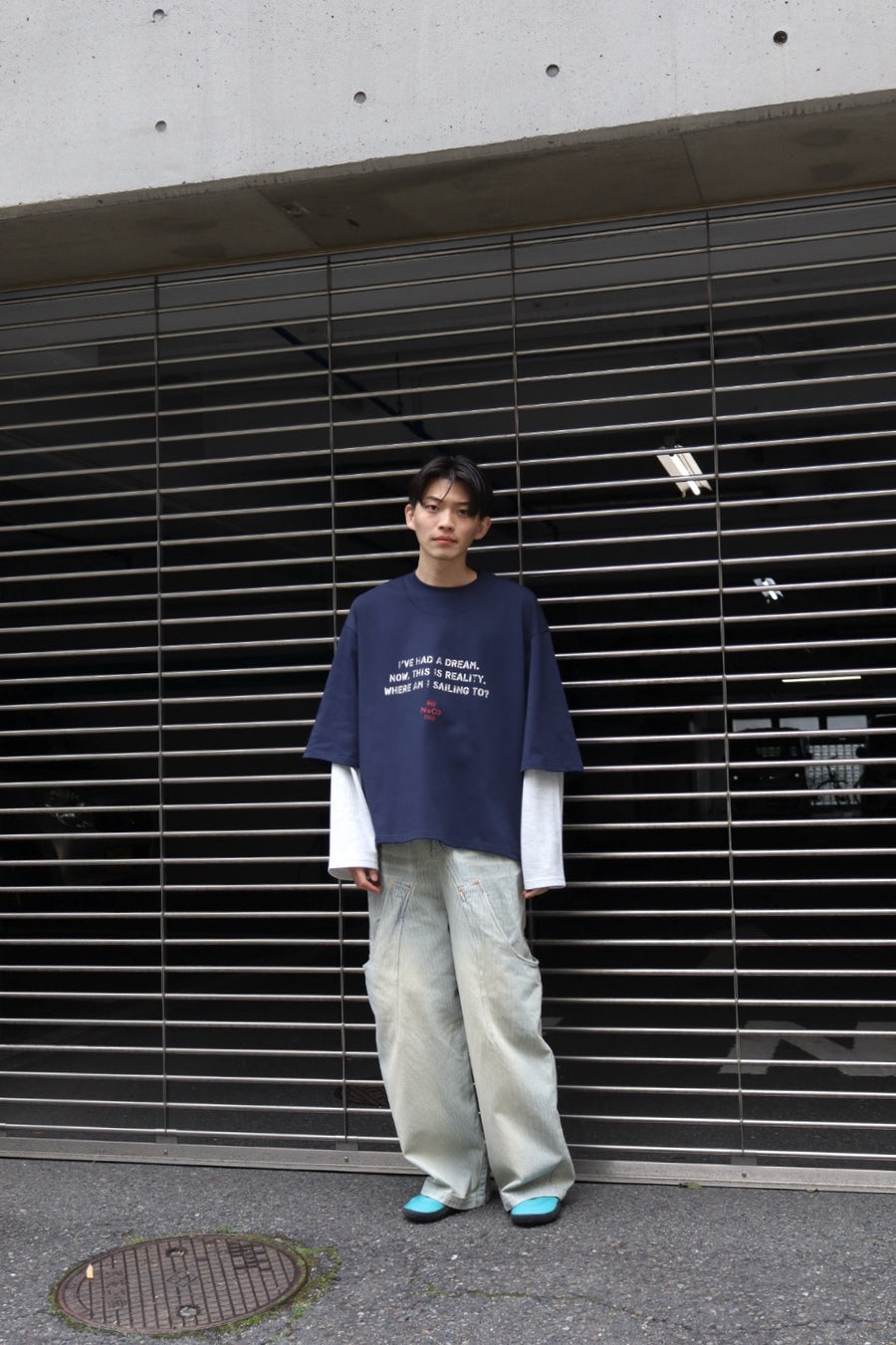 NAMESAKE  MAYO OVERSIZED RUNNER DOUBLE SLEEVE TEE