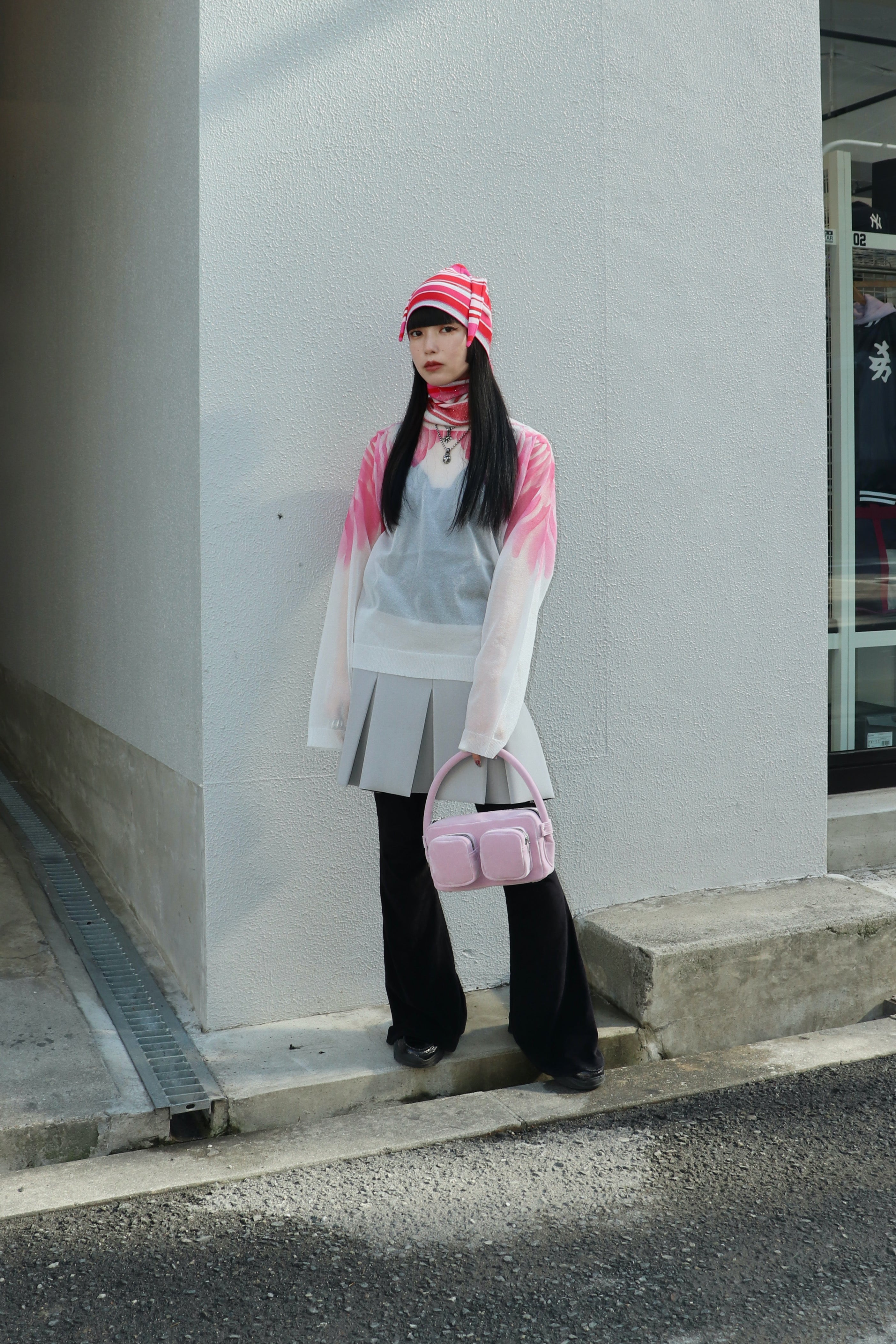 MASU(エムエーエスユー)のCLEAR ANGEL WING SWEATER CLEAR WHITEの通販