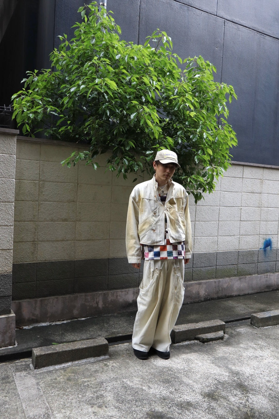 NAMESAKE  CHECKER BOARD SPORTS TOP