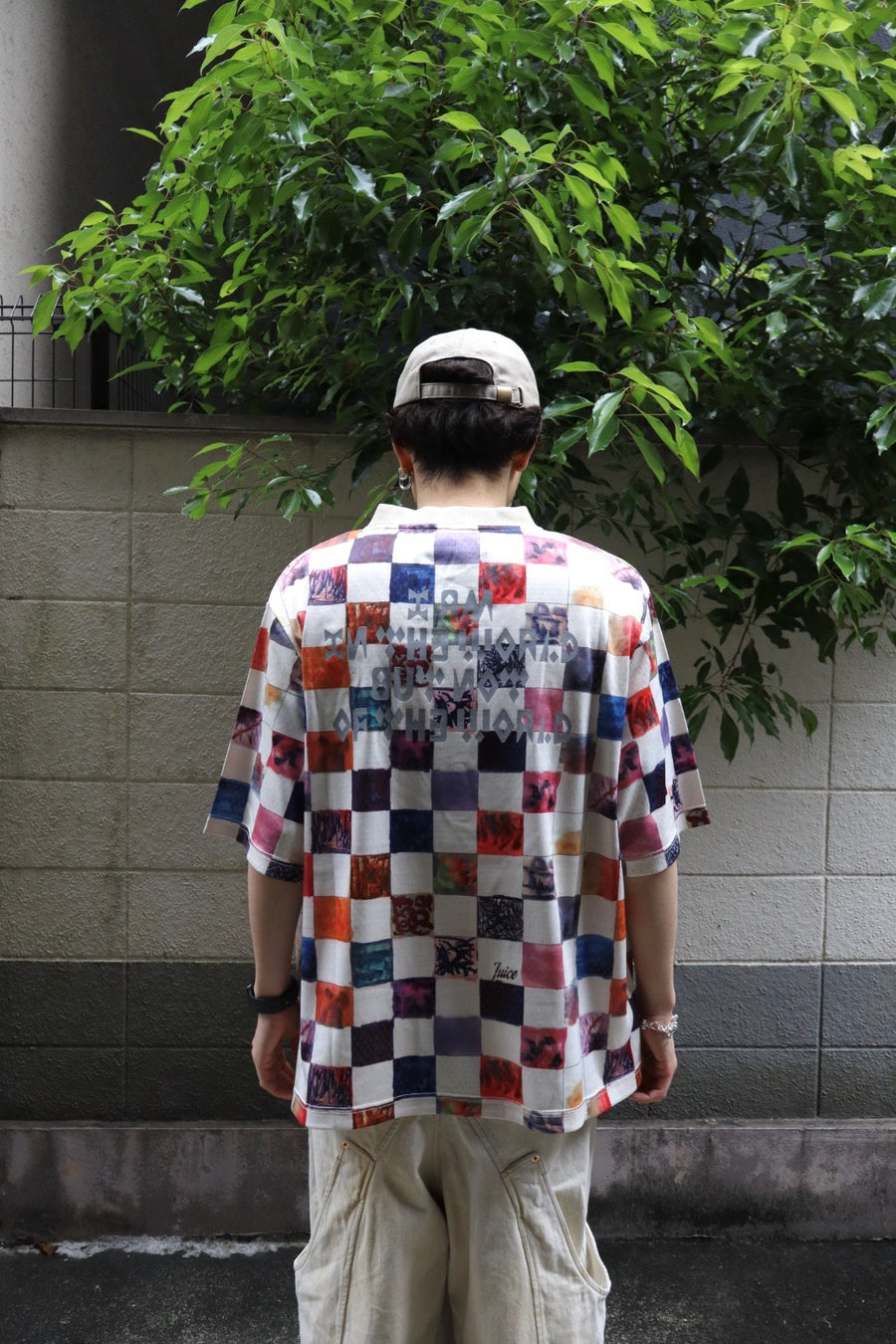 NAMESAKE  CHECKER BOARD SPORTS TOP