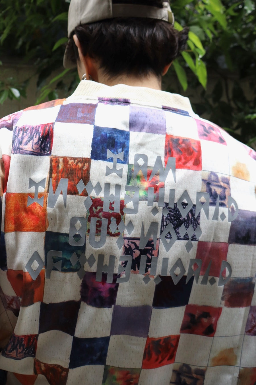 NAMESAKE  CHECKER BOARD SPORTS TOP