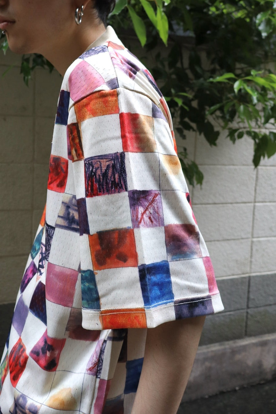 NAMESAKE  CHECKER BOARD SPORTS TOP