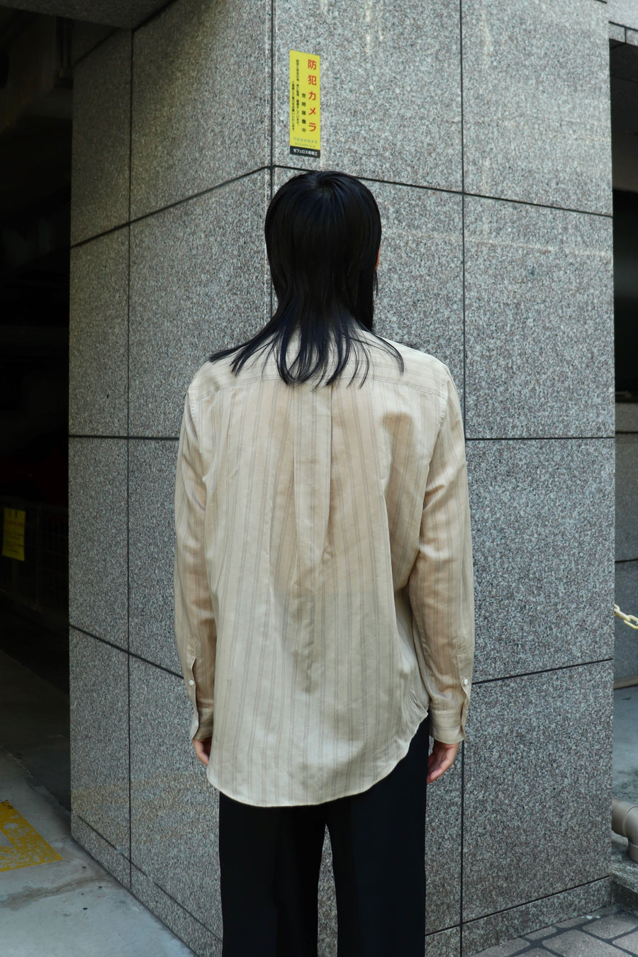 SOSHIOTSUKI  VINTAGE LAWN L/S SHIRT(BEIGE)