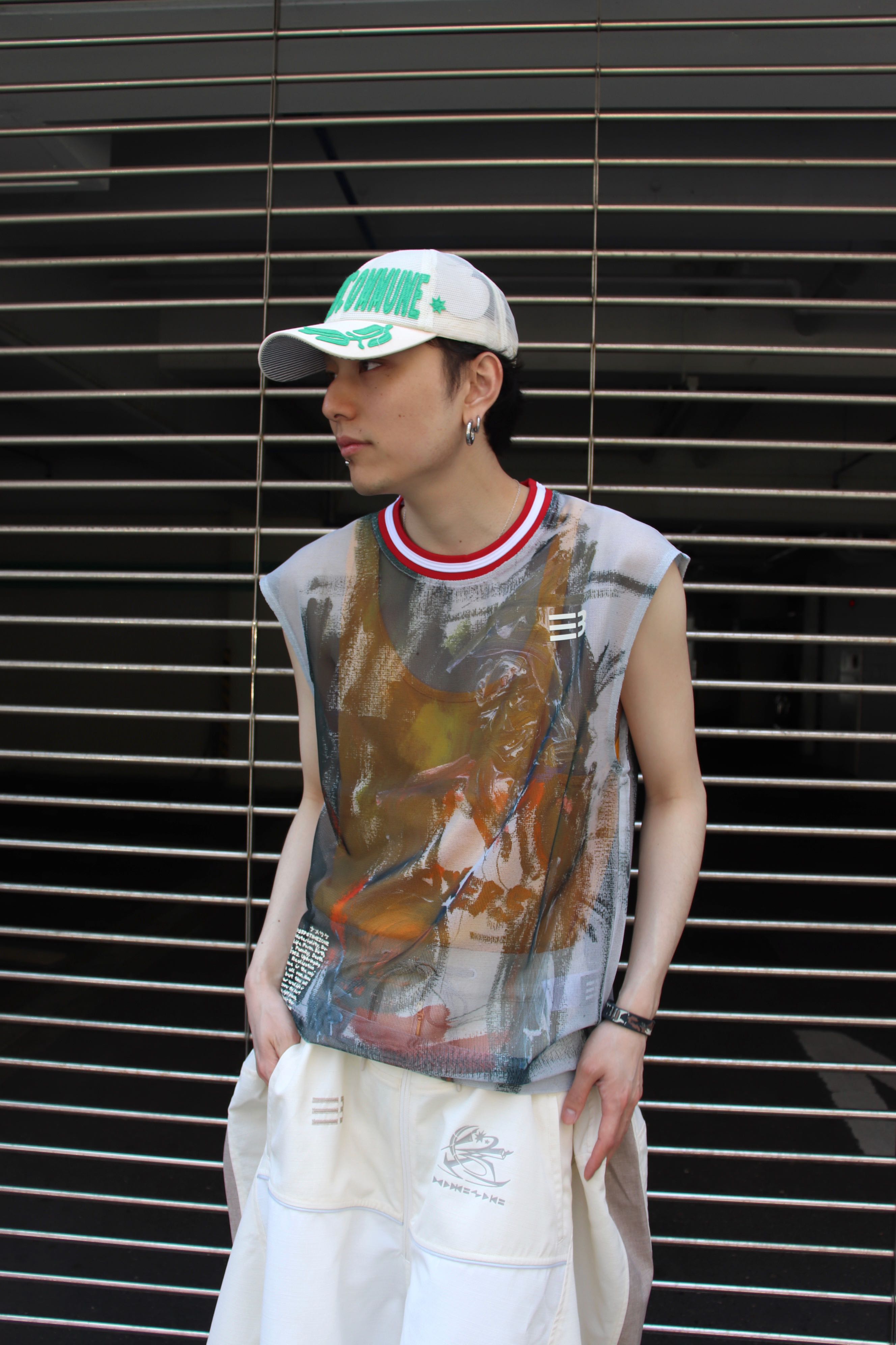 NAMESAKE(ネイムセイク)のCHAUNCEY GRID MESH TANK MULTICOLOR IVERSON