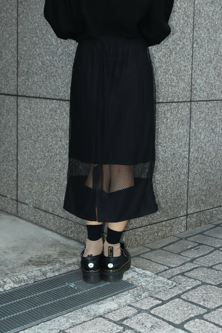 TOGA  Mesh jersey skirt