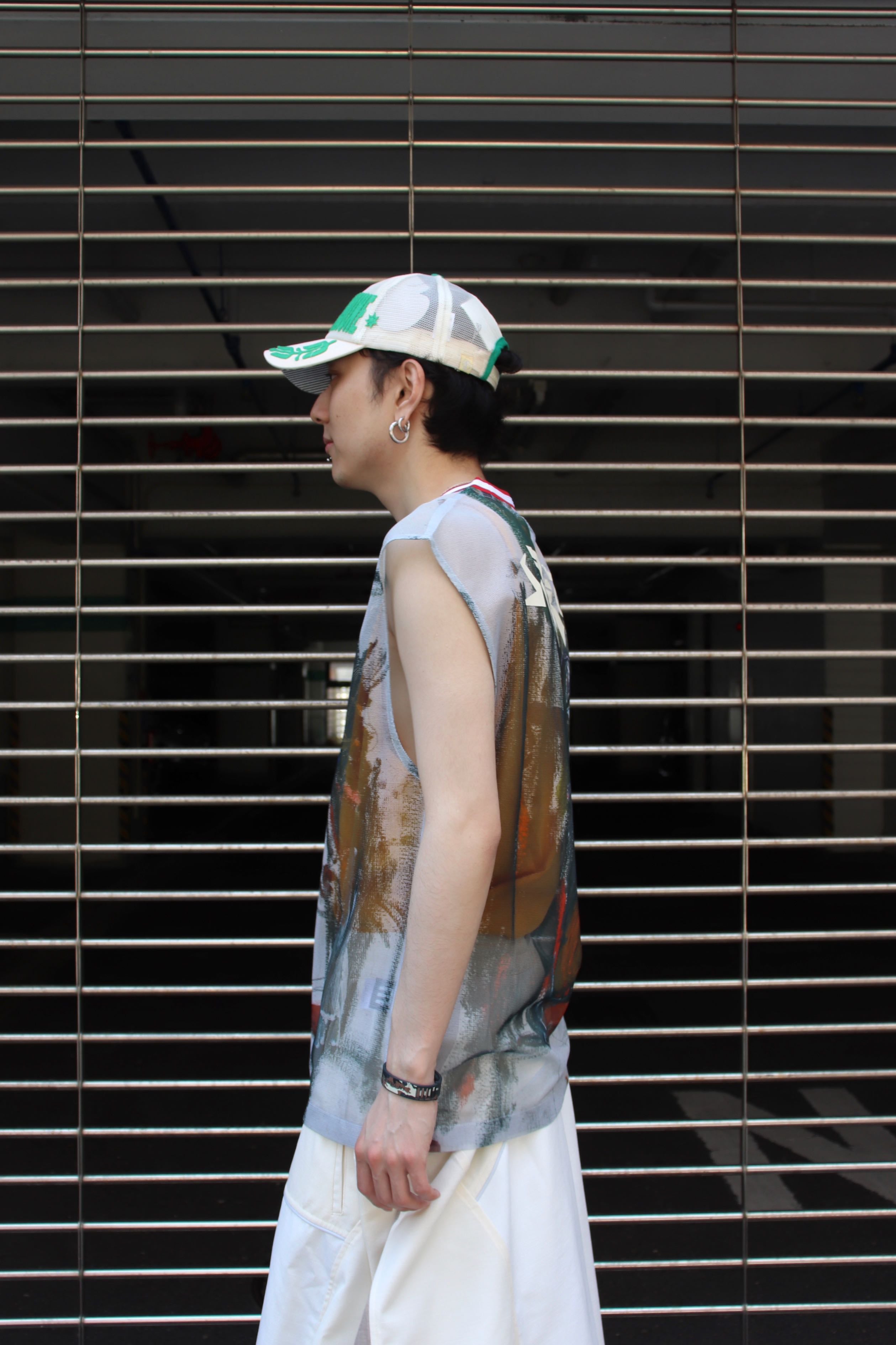 NAMESAKE(ネイムセイク)のCHAUNCEY GRID MESH TANK MULTICOLOR IVERSON