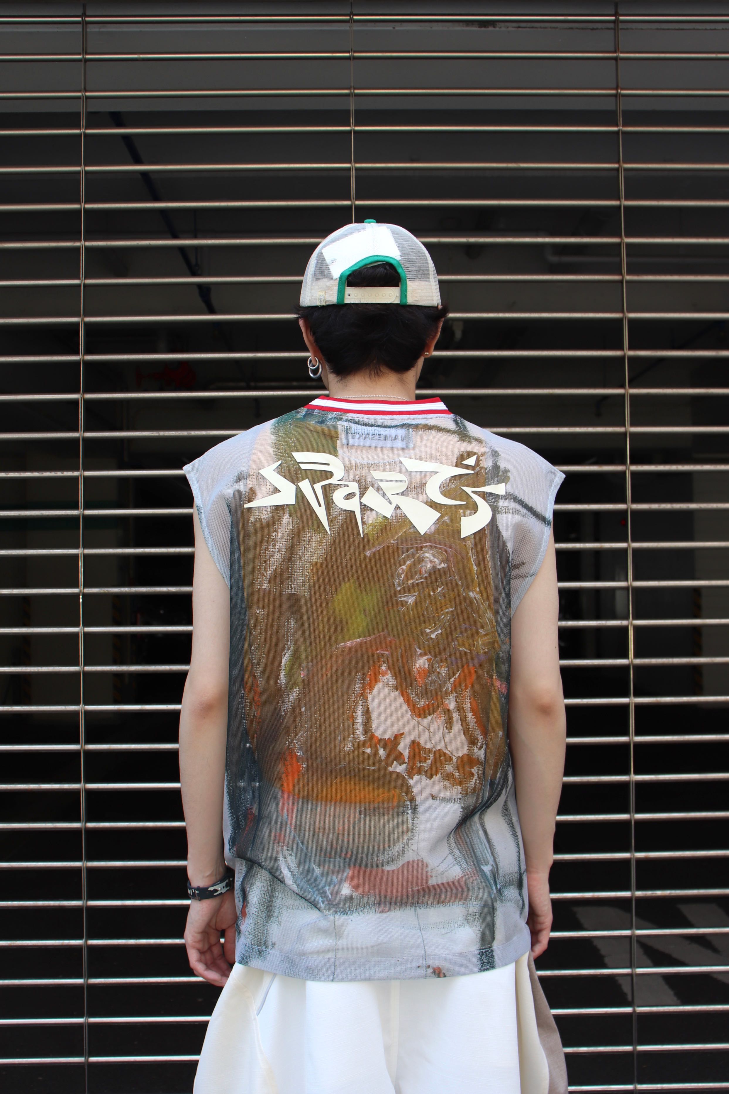 NAMESAKE(ネイムセイク)のCHAUNCEY GRID MESH TANK MULTICOLOR IVERSON