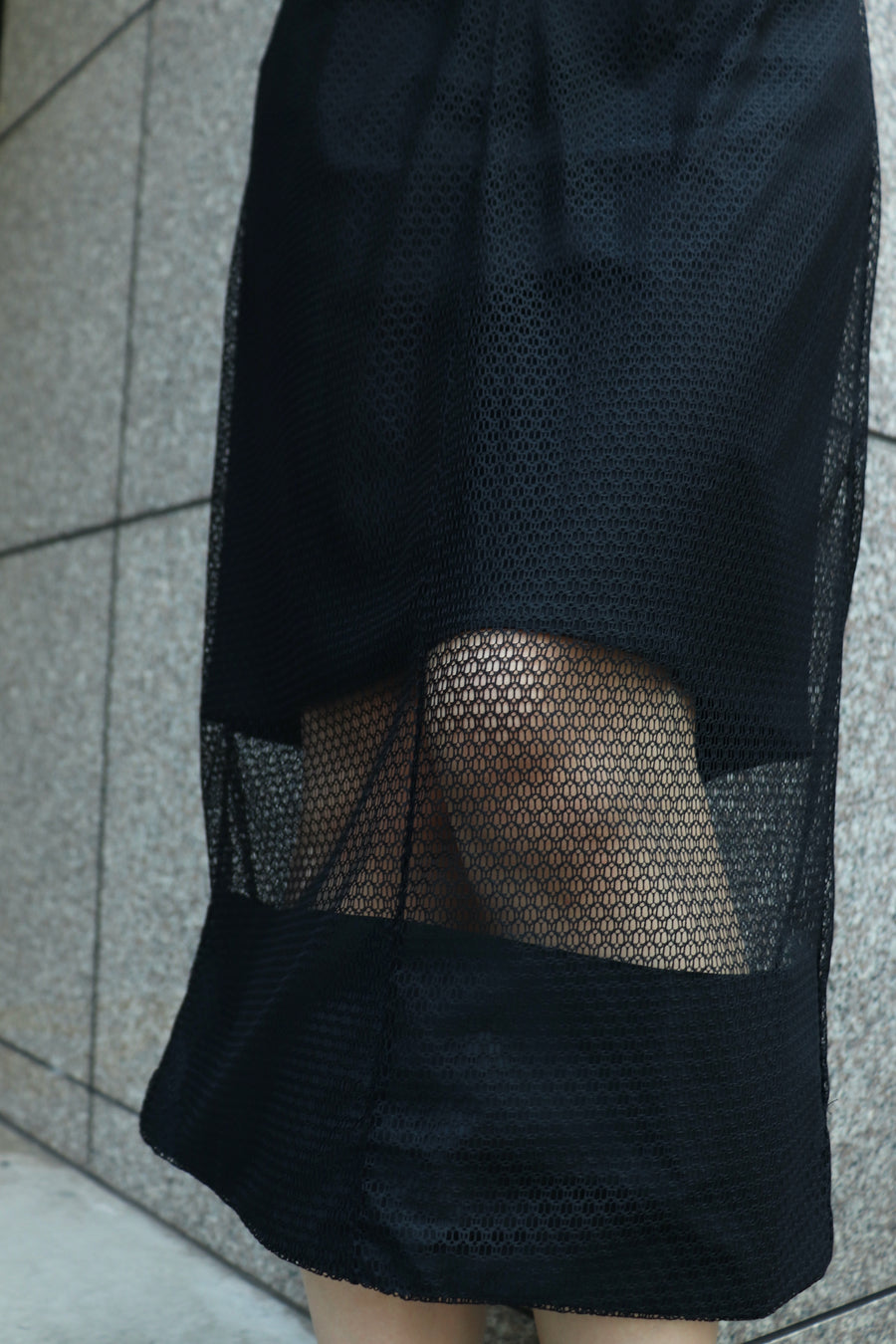 TOGA  Mesh jersey skirt