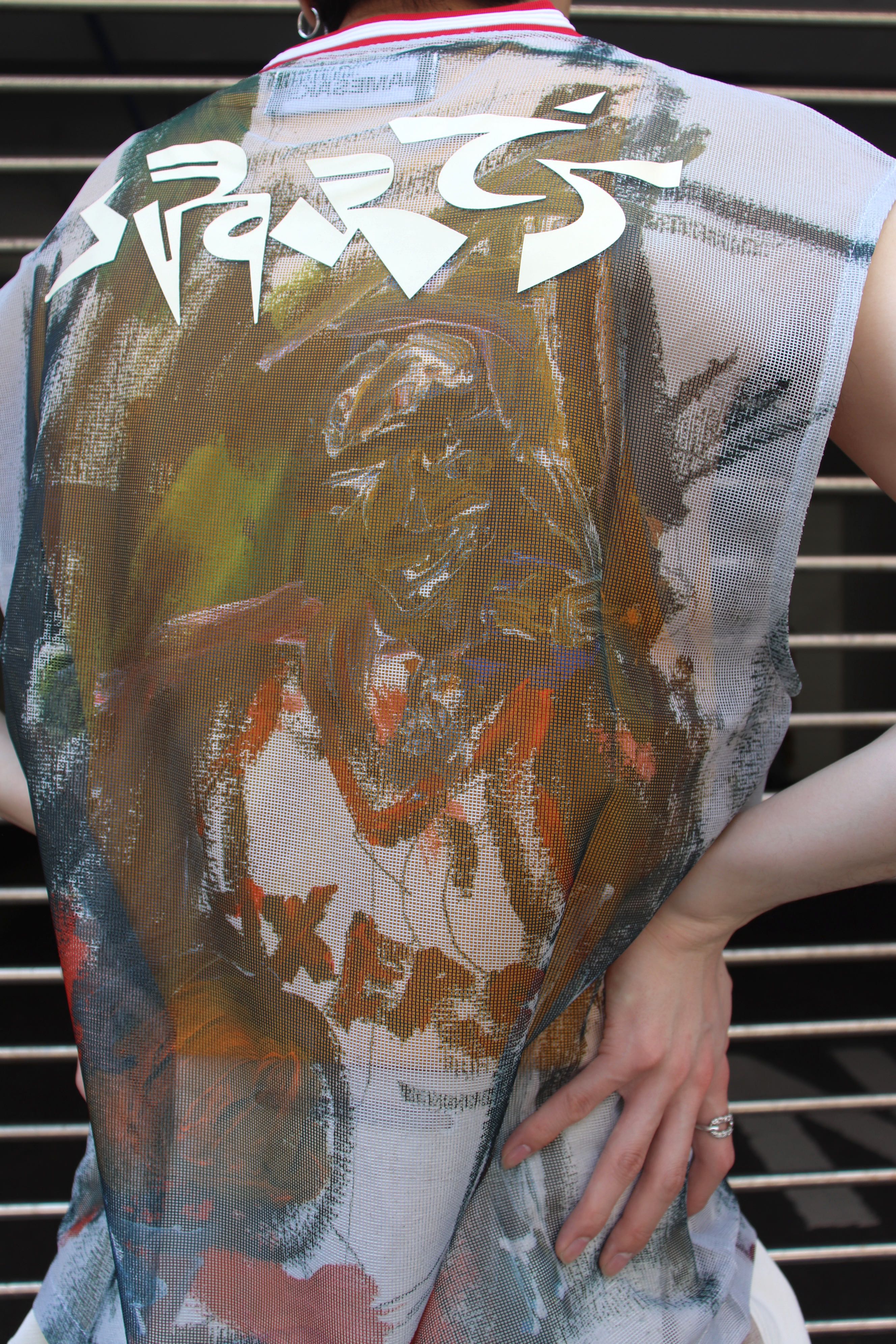 NAMESAKE(ネイムセイク)のCHAUNCEY GRID MESH TANK MULTICOLOR IVERSON