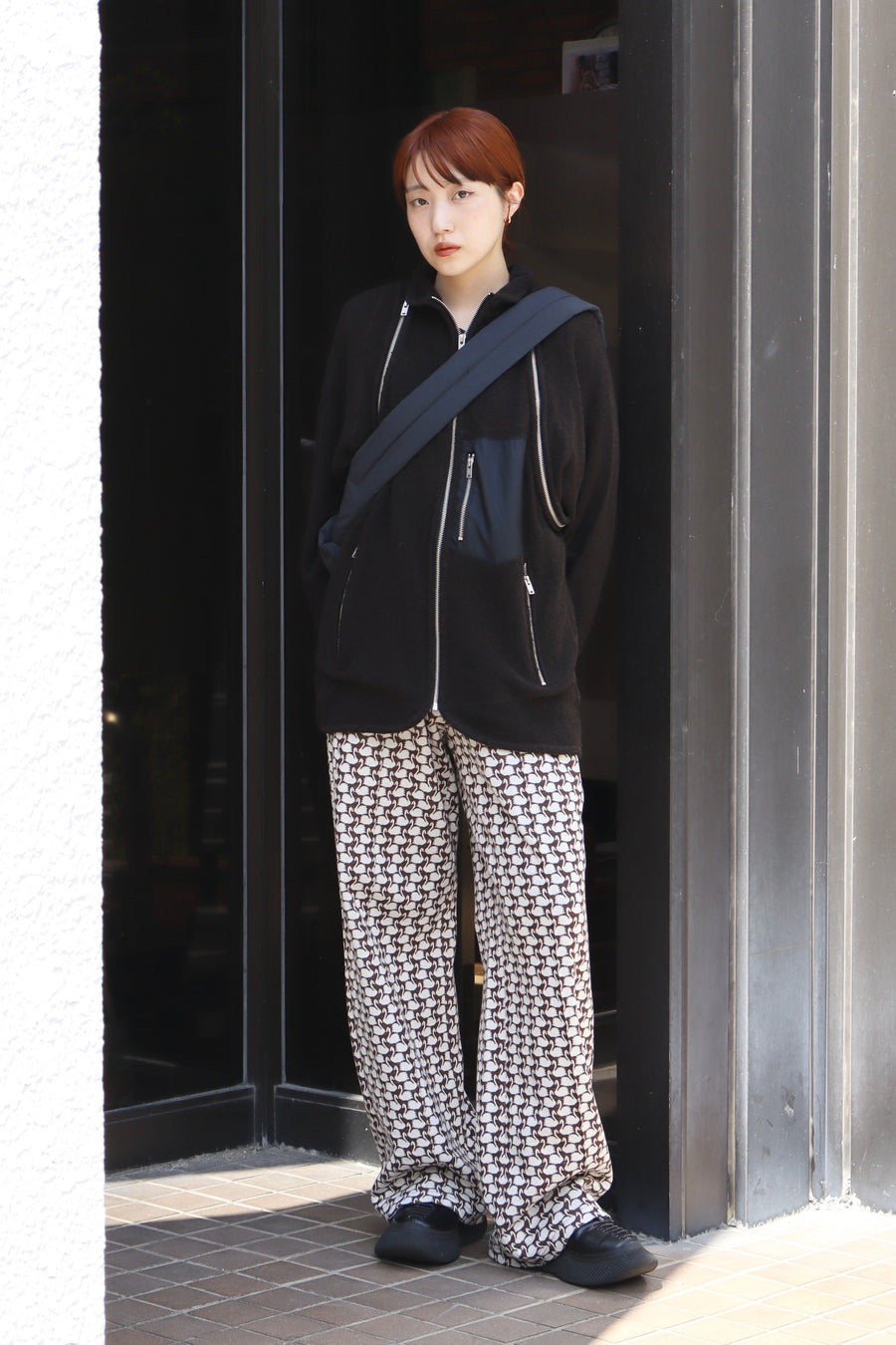 SUGARHILL  BOA ZIP JACKET(DARK BROWN)