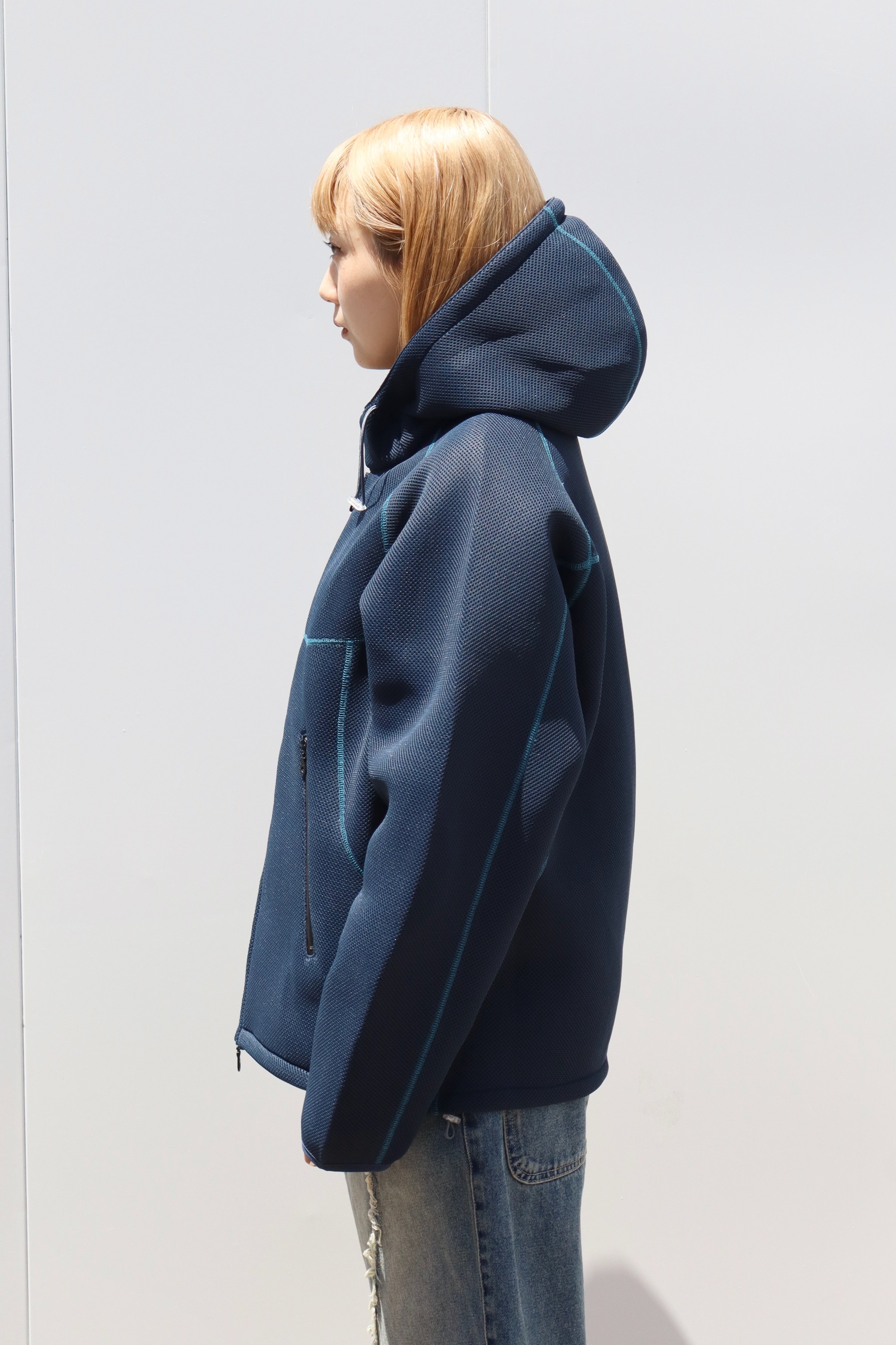 トップス Laid.B oka surfer hoodie blue size1 Laid.B(レイドビー)の“OKA” Shell Parka NAVY(パーカー)の通販