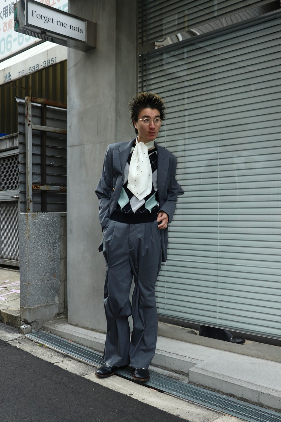 MASU  ASCOT TIE(WHITE)