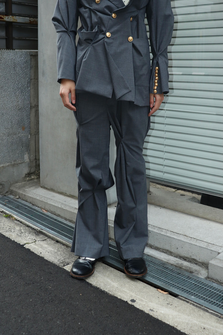 MASU  WARP TROUSERS(GRAY)