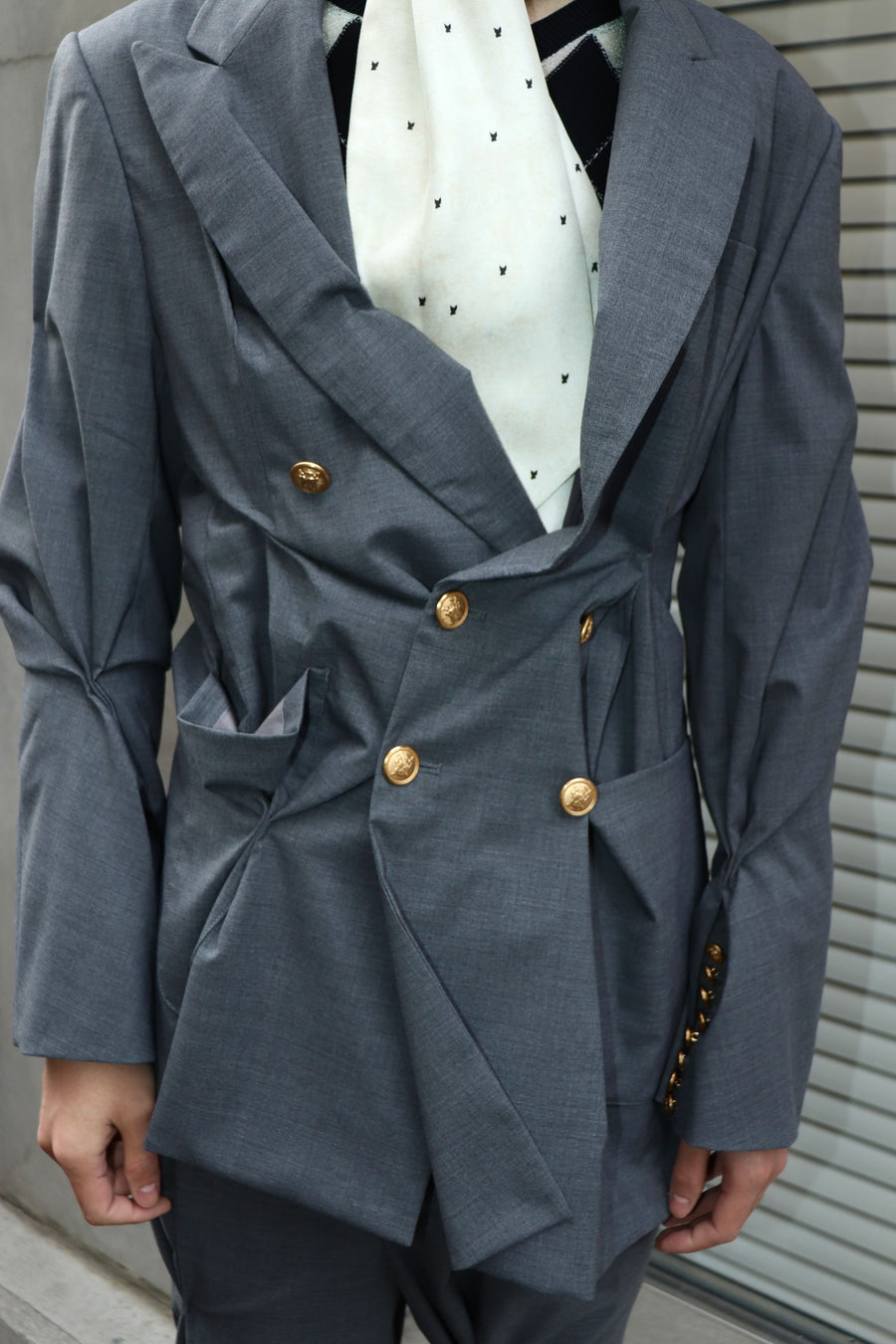 MASU  WARP BLAZER(GRAY)