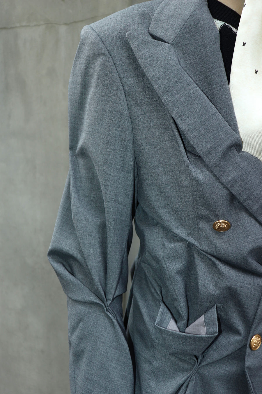 MASU  WARP BLAZER(GRAY)