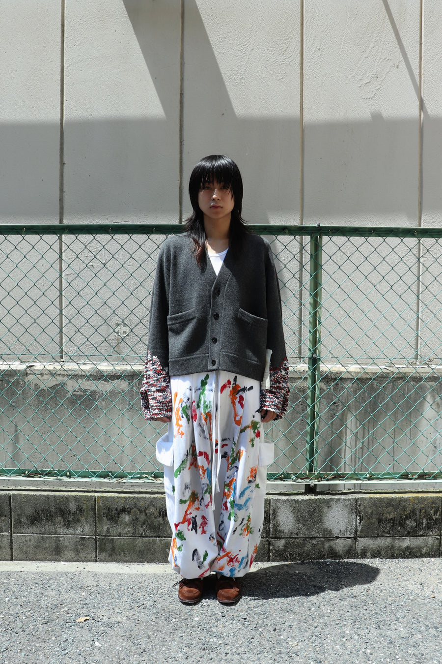 SHINYAKOZUKA  MASCOT HANDS CARDI(CHARCOAL)