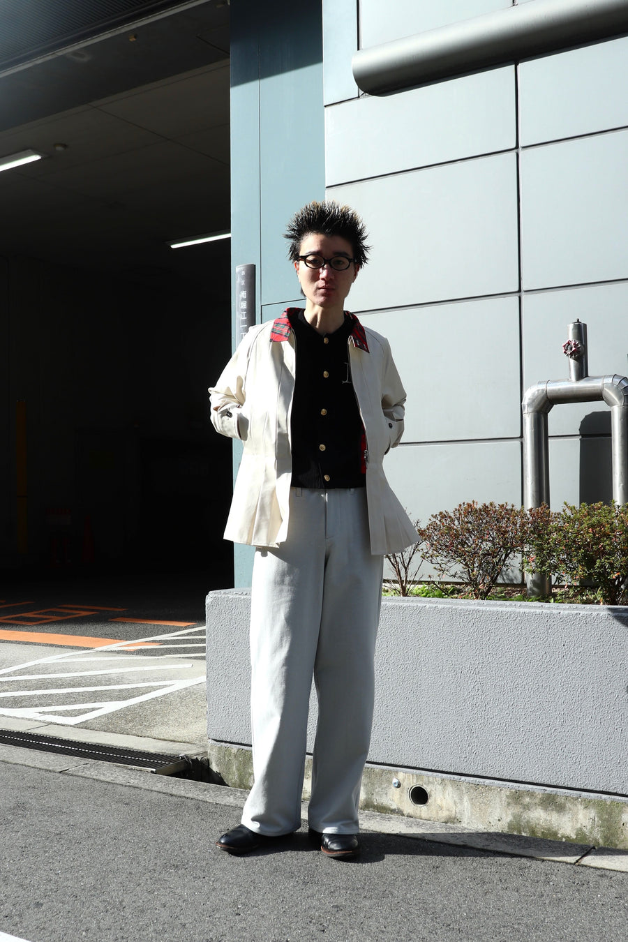 MASU  M.S. CREST CARDIGAN(BLACK)