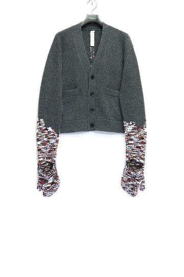 SHINYAKOZUKA  MASCOT HANDS CARDI(CHARCOAL)