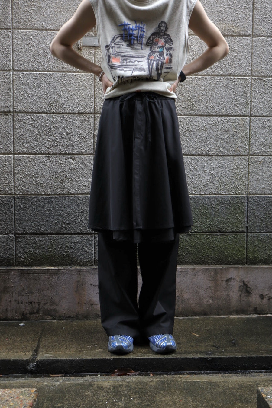 NAMESAKE  JACOB LAYERED SUITING TROUSERS