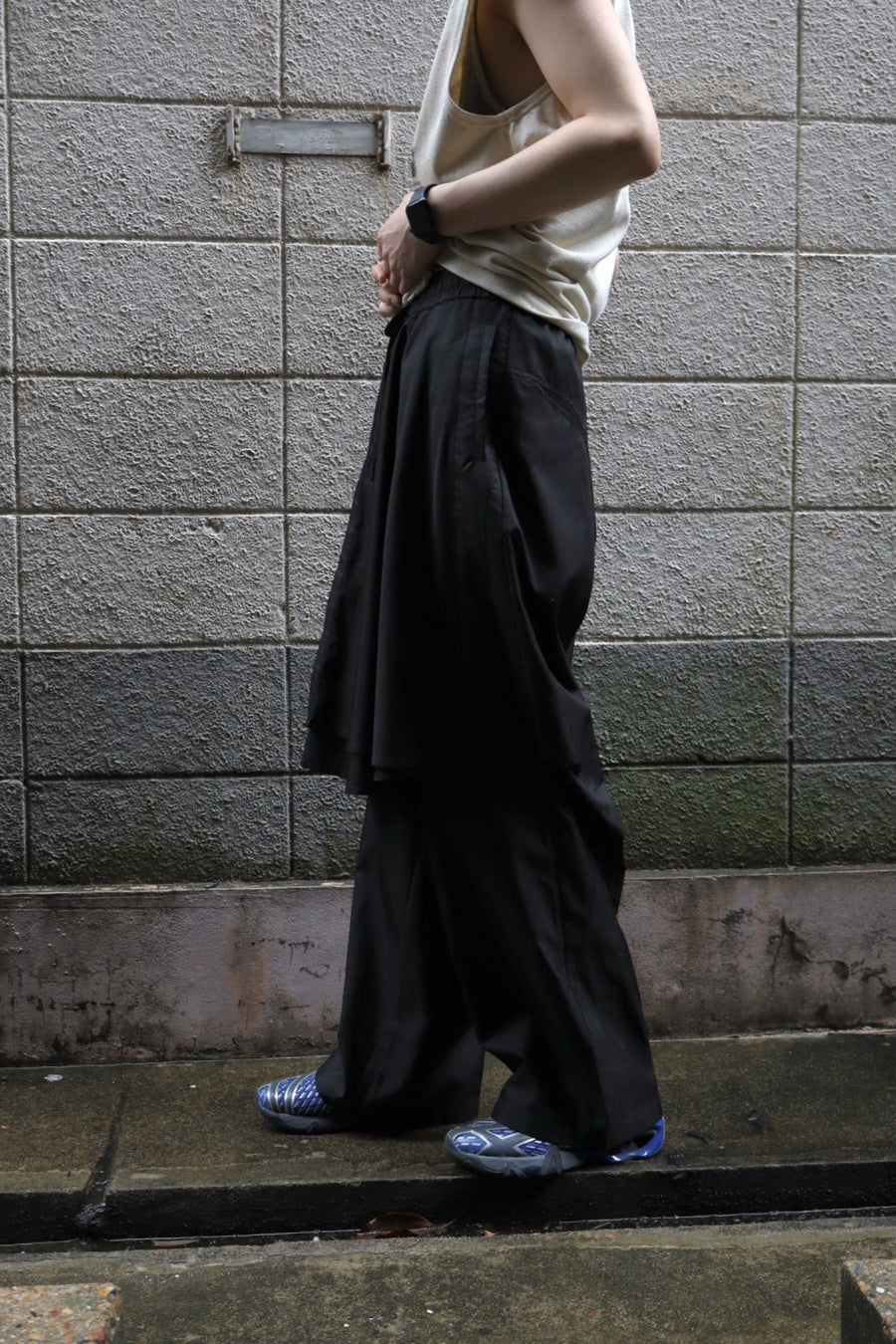 NAMESAKE  JACOB LAYERED SUITING TROUSERS