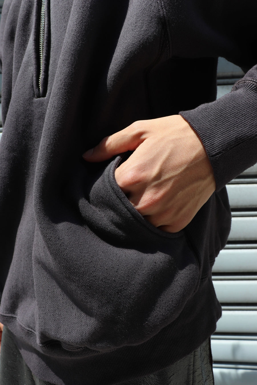 SUGARHILL  HALF ZIP HOODIE(PURPLE)