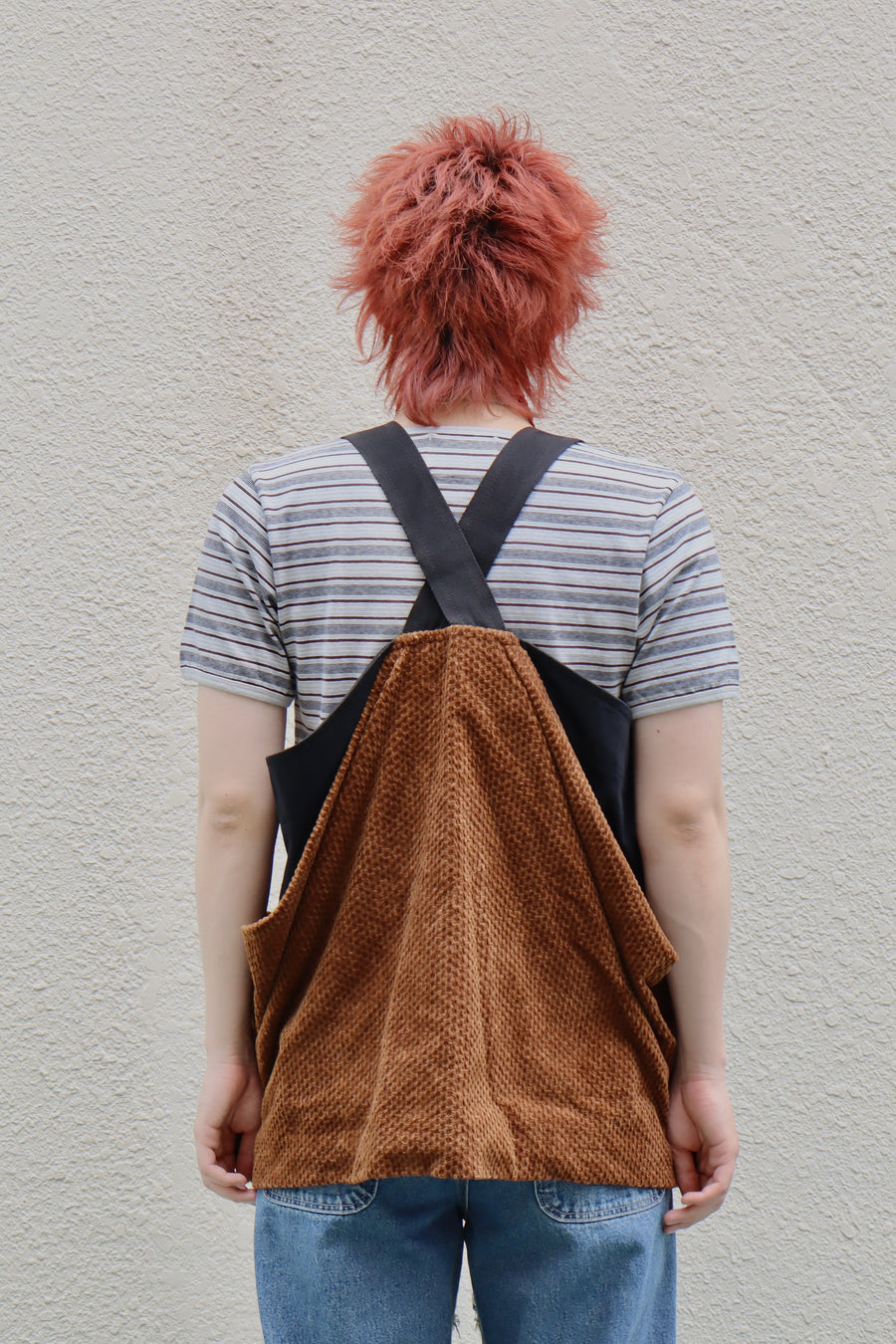 Urig  BI FABRIC GAME VEST(BLACK BROWN)