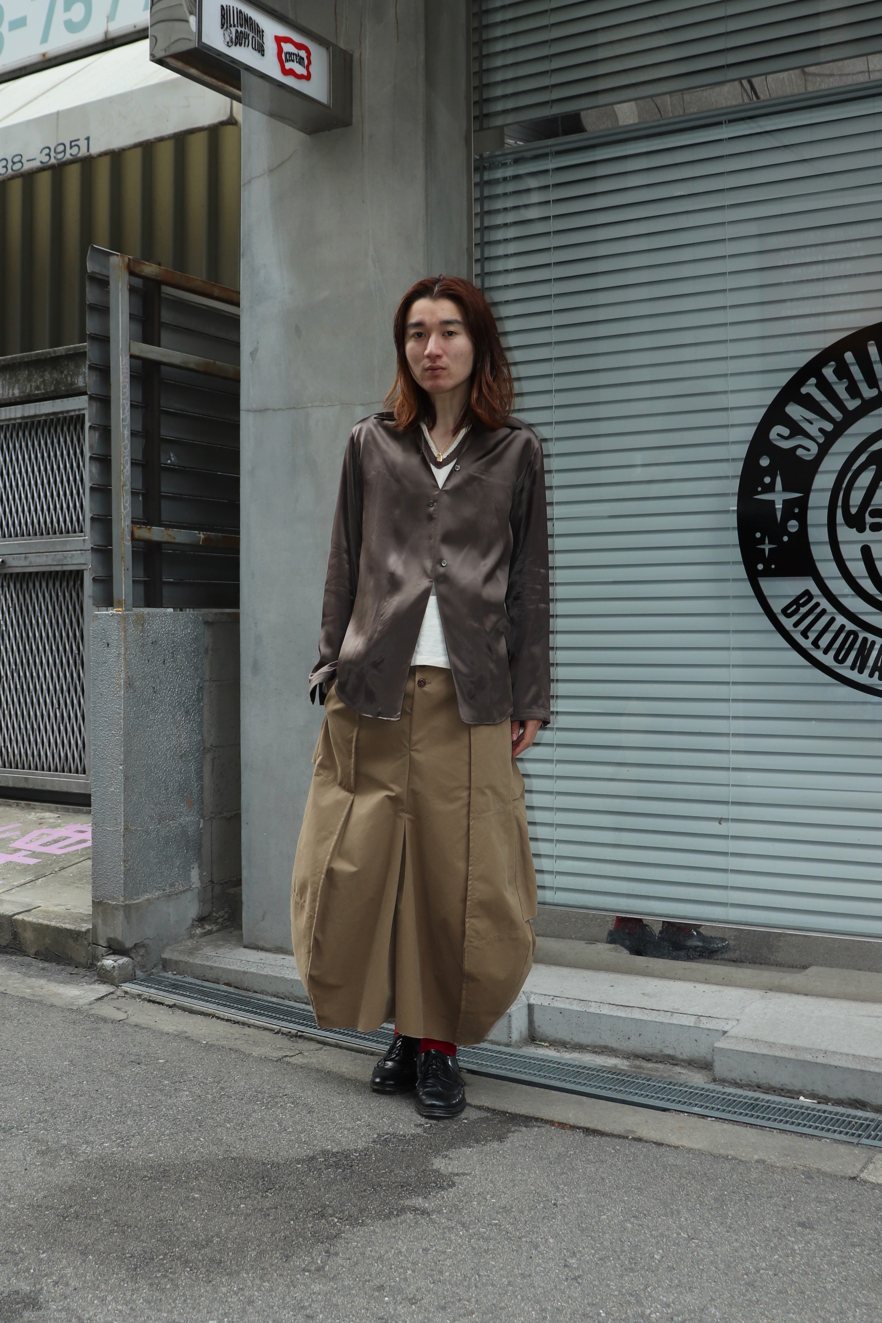 Tiscar Espadas(ティスカーエスパダス)のCAP5 THE BELL SKIRT BROWNの
