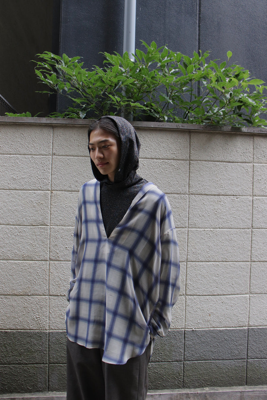 BED J.W. FORD(ベッドフォード)のGlitter Turtle Hood Neck MIXの通販